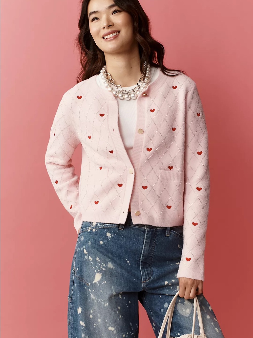 NWT Size XL - NVLT Embellished Heart Motif Lady Jacket (NWT US$ 148)